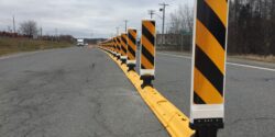 Qwick Kurb work zone channelizer